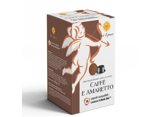 Amaretto  coffee 16 A Modo Mio Compatible coffee capsules by Best Espresso 
