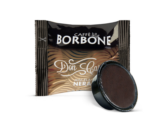 NERA Blend 100 Don Carlo coffee capsules compatibile with A Modo Mio by Borbone