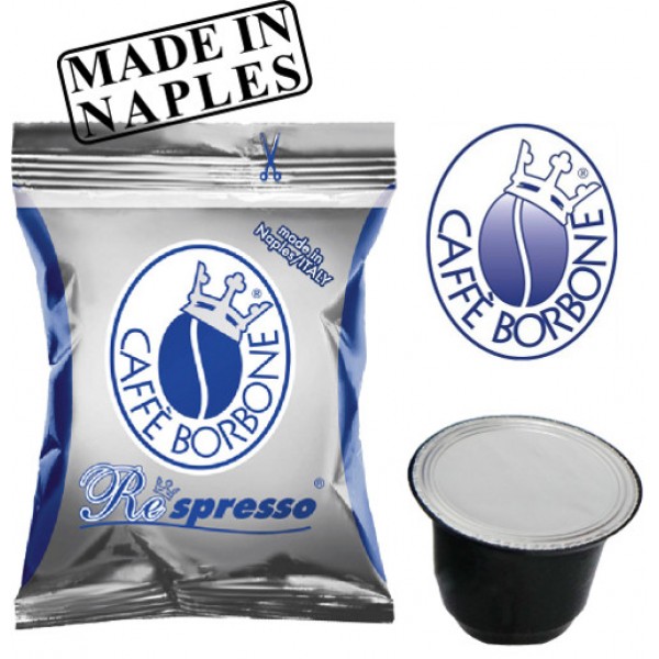 Caffè Borbone 100 Coffee Capsules Compatible Nespresso Blue Blend, NOT  COMPATIBLE with Vertuo, Powerful Character and Intense Aroma, Roasted and
