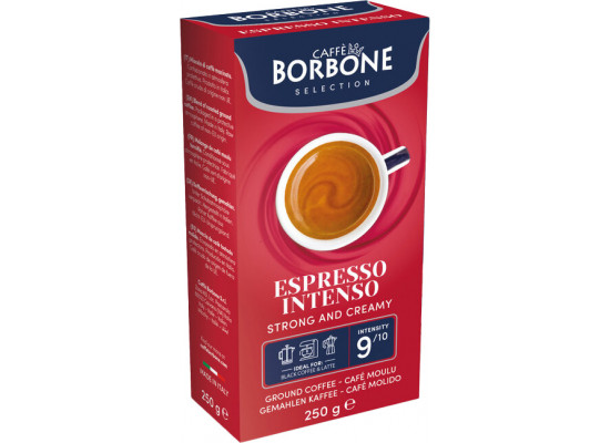 INTENSO Blend Groound coffee 250gr pack by Borbone