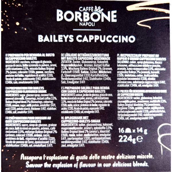 Baileys cappuccino - 16 Dolce Gusto capsules compatible by Borbone