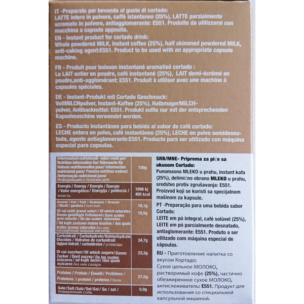 Cortado Coffee Macchiato - 16 Cortado Capsules Dolce Gusto Compatible by Best Espresso