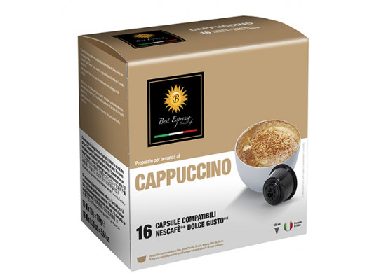 Cappuccino - 16 Coffee Capsules Dolce Gusto Compatible by Best Espresso