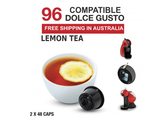 Lemon Tea - 96 Coffee Capsules Dolce Gusto Compatible by Best Espresso