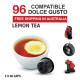 Lemon Tea - 96 Coffee Capsules Dolce Gusto Compatible by Best Espresso
