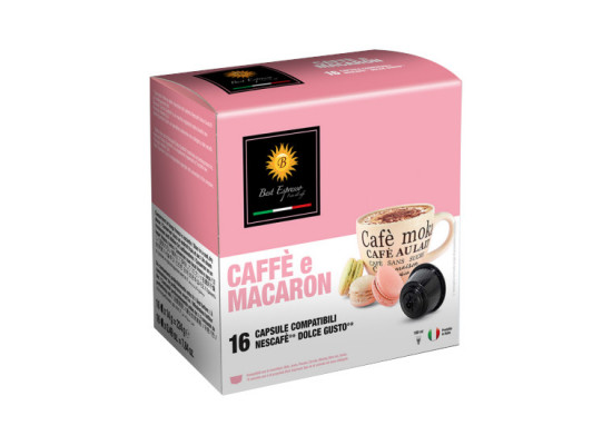 Macaron Coffee Macchiato - 16 Cortado Capsules Dolce Gusto Compatible by Best Espresso