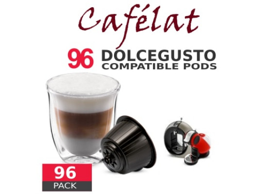 Cafélat - 96 Coffee Capsules Dolce Gusto Compatible by Italian coffee