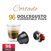 Cortado Coffee Macchiato - 96 Cortado Capsules Dolce Gusto Compatible by Best Espresso