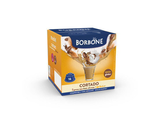 Cortado - 16 Dolce Gusto capsules compatible by Borbone