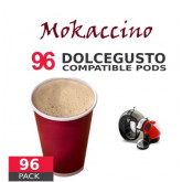 Mokaccino Coffee - 96 Mokaccino Capsules Dolce Gusto Compatible - Value Pack
