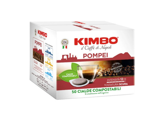 Espresso Pompei - 50 ESE Pods of Traditional Coffee by Kimbo  **PRE-ORDER SHIPS on 20th Oct.**