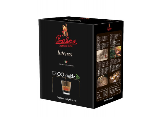 Intensa  - 100 ESE coffee pods by Barbera since 1870 