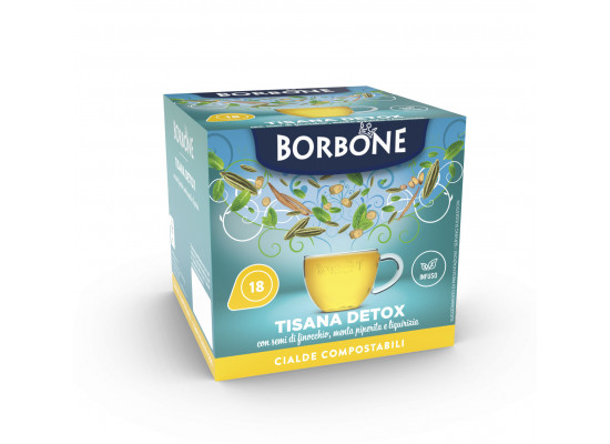 Herbal tea - Tisana detox 18 ESE  pods by Borbone