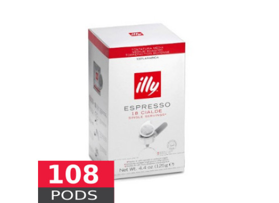 Classic Espresso - Medium Roast 44mm ESE Pods by Illy - pack of 108 