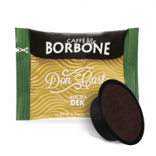 Green (Decaf) Blend 50 Don Carlo coffee capsules compatible with A Modo Mio by Borbone