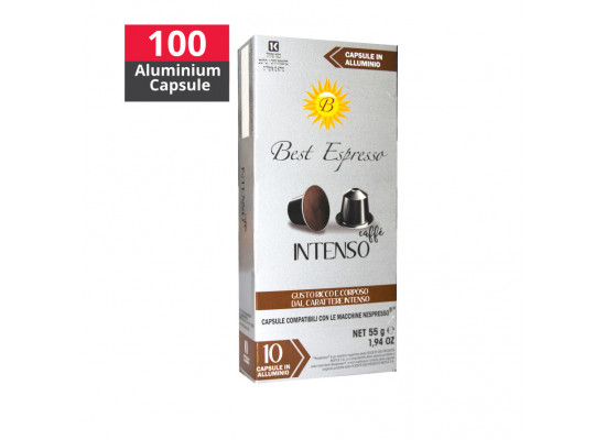 Intenso  blend - 100 Aluminium Capsule Nespresso Compatible - Best Espresso