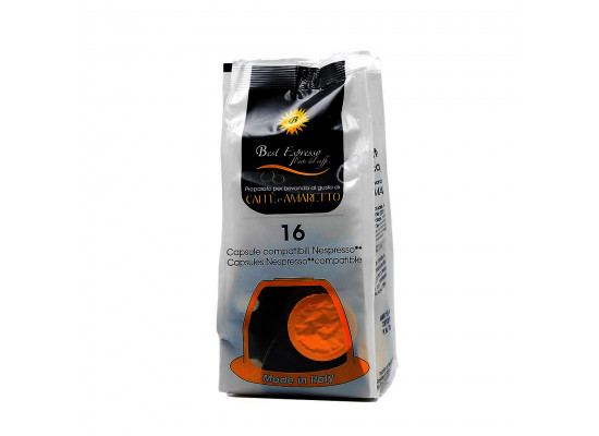 Amaretto Coffee 16 capsules Nespresso compatible by Best Espresso