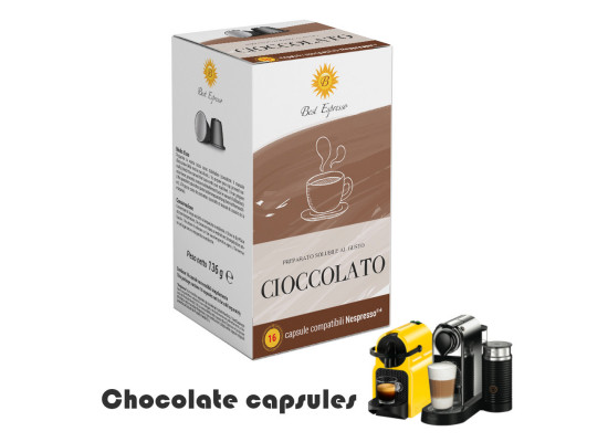 Mini Hot Chocolate  16 capsules Nespresso compatible by Best Espresso