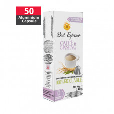 Ginseng  coffee - 50 Aluminium Capsule Nespresso Compatible - Best Espresso