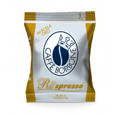 ORO - Gold Blend 100 Respresso coffee capsules compatible with Nespresso by Borbone