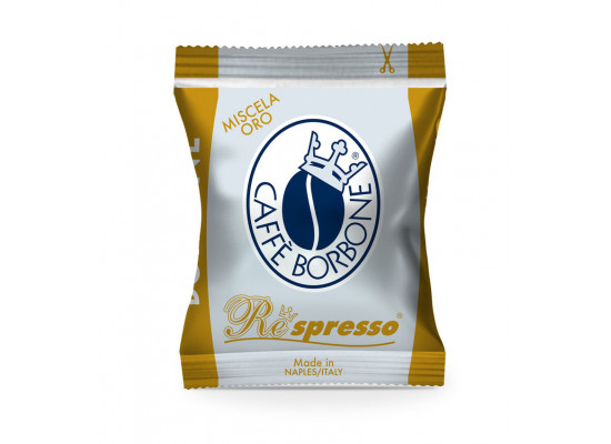 ORO - Gold Blend 100 Respresso coffee capsules compatible with Nespresso by Borbone 