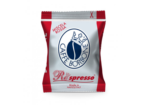 ROSSO - Red Blend 100 Respresso coffee capsules compatible with Nespresso by Borbone