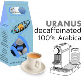 Uranus 100% Arabica decaf  25 Nespresso Compatible coffee capsules by Best Espresso 